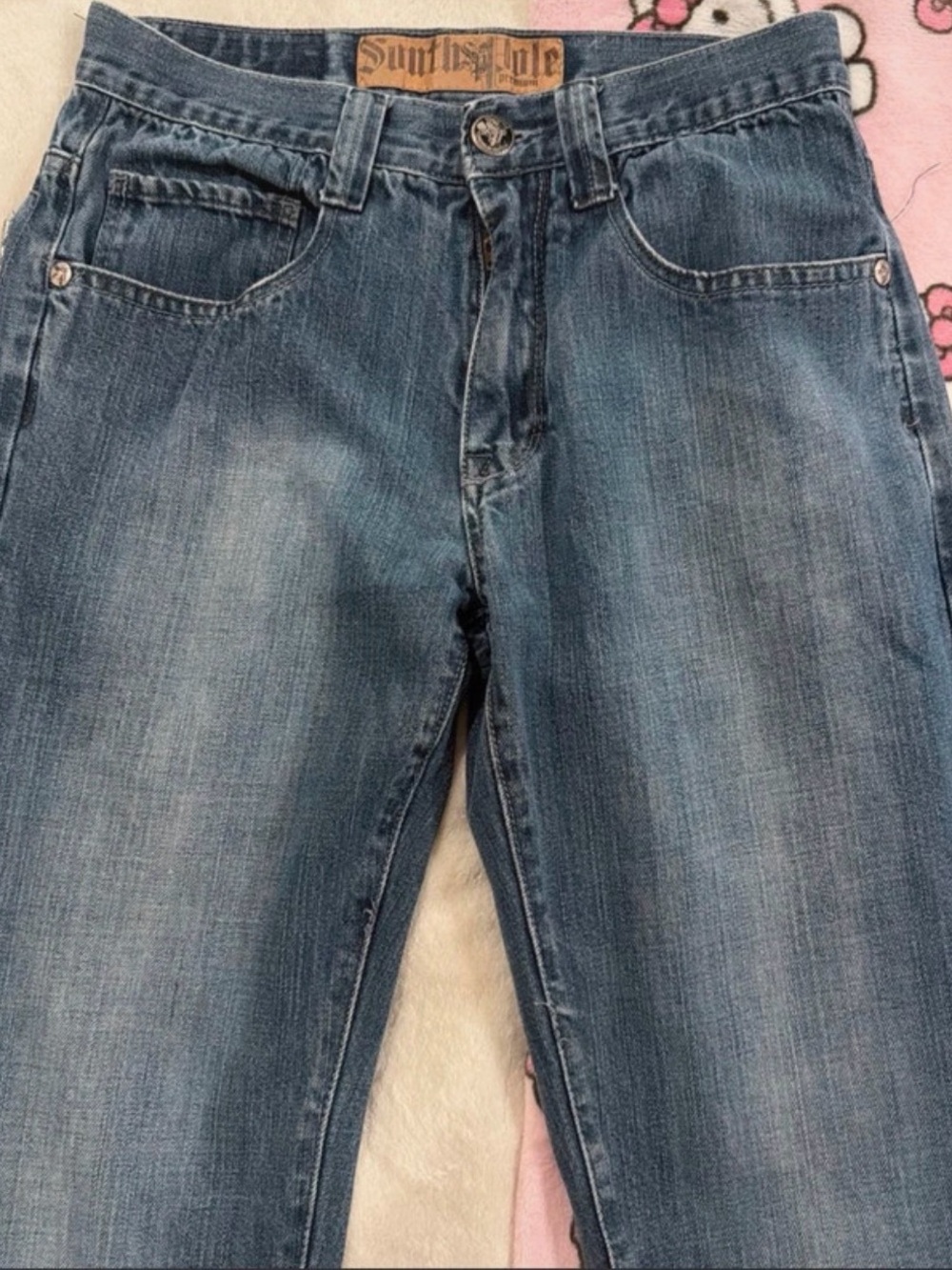 Mens Blue Denim Jeans - Southpole Premium